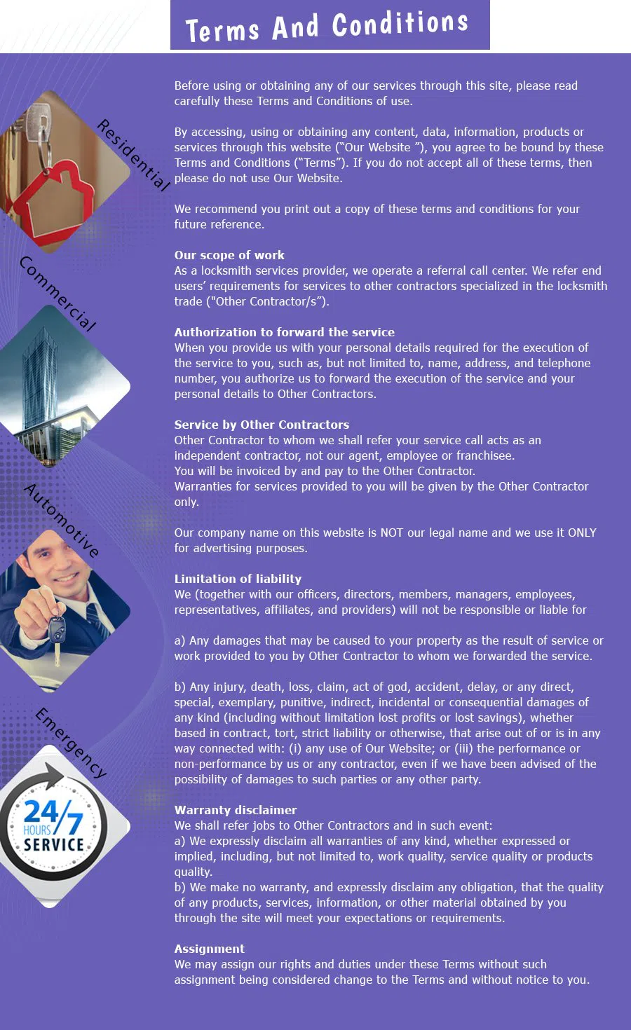 Denver American Locksmith, Denver, CO 303-357-8301 - terms-and-condition-n-19